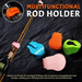 2pcs Fishing Rod Holder Fixer Clip Straps Fishing Pole Holder Compact Design Fishing Rod Fixer Wall Mounted Fishing Rod Holder_desvips.com