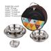 Camping Tableware Set - 18-Piece Stainless Steel Plates & Bowls For Outdoor BBQ Picnic & Travel Durable Rust-Proof Lightweight & Stackable_desvips.com