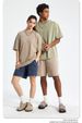 430g Heavyweight 100% Cotton American Trendy Brand Washed Distressed Men's Shorts Boxing Loose Fit Shorts_desvips.com