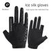 Rockbros Ice Silk Sun Protection Men Women Riding Half Driving And Fishing Leakage Two Finger Bicycle Gloves_desvips.com