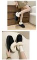 Solid Color Large Size Snow Boots Women's 2025 Winter New Fluffy Piled Thickened Warm Wear-resistant Heightening Cotton Boots Cotton Shoes_desvips.com
