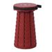 Outdoor Folding Stool Beach Folding Chair Adjustable Telescopic Stool Rainbow Folding Stool Plastic Fishing Net Red Small Stool_desvips.com