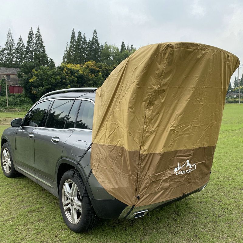 Outdoor Self-Driving Camping BBQ Sunshade Rainproof Trunk Extension Tent_desvips.com