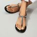 Women's Roman jelly shoes new PVC sandals for women summer fashion T shaped sandals flat beach shoes_desvips.com