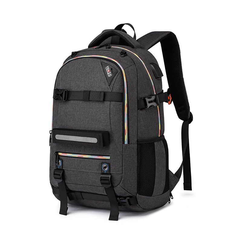 Skateboard Backpack Men And Women Skateboard Bag Work Bag Canvas Ski Bag Backpack Student School Bag Trendy Brand Outdoor_desvips.com