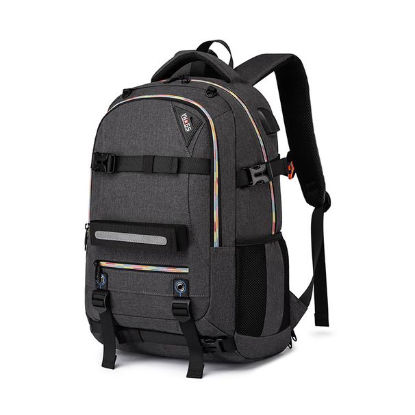 Skateboard Backpack Men And Women Skateboard Bag Work Bag Canvas Ski Bag Backpack Student School Bag Trendy Brand Outdoor_desvips.com