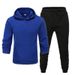 Men's Clothing men's casual sports fitness solid color sweatshirt suit hooded sweatshirt_desvips.com