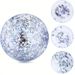 Glitter Inflatable Beach Ball Transparent PVC Water Play Toy For Kids With Sparkling Shimmer Outdoor Pool Sand Games_desvips.com