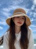 Face-Slimming Hat For Women, Woven Pearl Straw Summer Thin Sunshade, Protection, Beach Fisherman Sun Hat, Cool_desvips.com