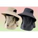 Men's Summer Sun Outdoor Fishing Full Face Veil UV Protection Shawl Hat_desvips.com