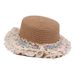 New Spring/Summer French Lace Trimmed Straw For Women, Casual Flat-Top Sun Hat, Beach Hat_desvips.com