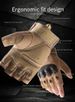 Half Finger Outdoor Gloves For Men & Women, Military Training, Cycling, Sports - Anti-Slip Grip, Durable Synthetic Leather, Lightweight & Breathable_desvips.com