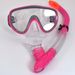 Adult And Children Snorkeling Semi-Dry Wet Snorkel Three-Piece Set Swimming Goggles Diving Mask Three Treasures_desvips.com