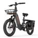 LANKELEISI Wombat-1 Cargo Electric Bicycle, 1000W, 20AH Battery, 7 Speeds, 20*3.0 Tires_desvips.com