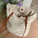 Large Capacity Woven Tote For Women 2025 Summer New Crochet Cotton Rope Handbag Beach Shoulder Bag_desvips.com
