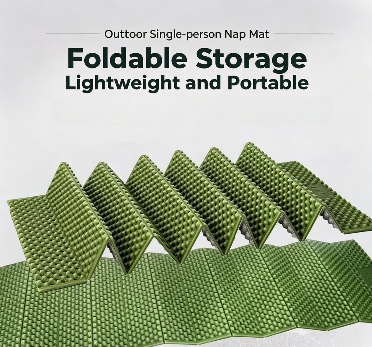 XPE Nap Moisture-proof Mat, Outdoor Single-person Foldable Aluminum Film For Hiking And Camping, Portable Egg Nest Mat_desvips.com