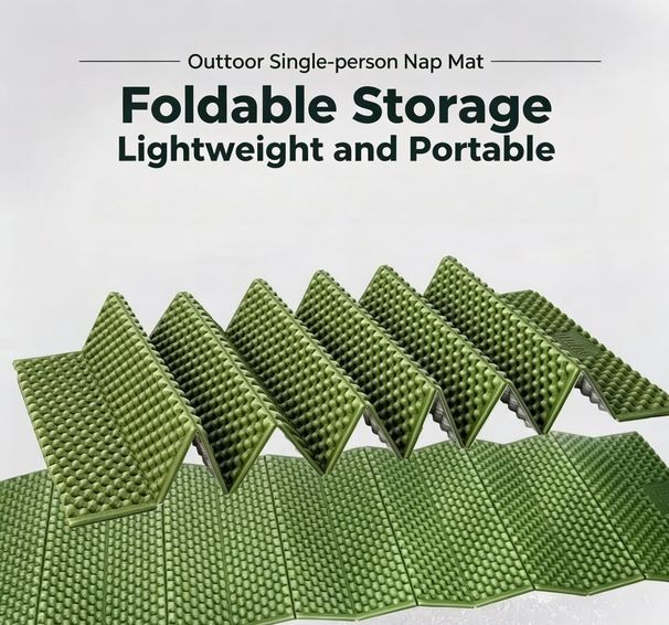 XPE Nap Moisture-proof Mat, Outdoor Single-person Foldable Aluminum Film For Hiking And Camping, Portable Egg Nest Mat_desvips.com