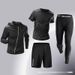 Men’s Clothing Men's Sports Suit Quick Drying Tights High Elastic Running Training Basketball Clothes Spring And Autumn Cycling Clothes_desvips.com