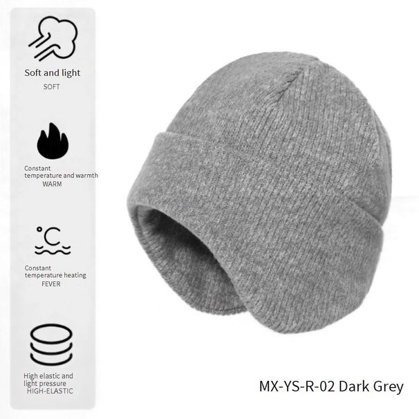 Unisex Thermal Knit Beanie For Cycling Skiing Outdoor Sports - Windproof Fleece Lined Winter Hat With Ear Protection_desvips.com