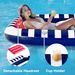 Inflatable Tanning Pool Adult Swimming Pool Tanning Floating Row Lawn Spray Water Bed Portable Pvc Double Tanning Lounge Chair Bed_desvips.com
