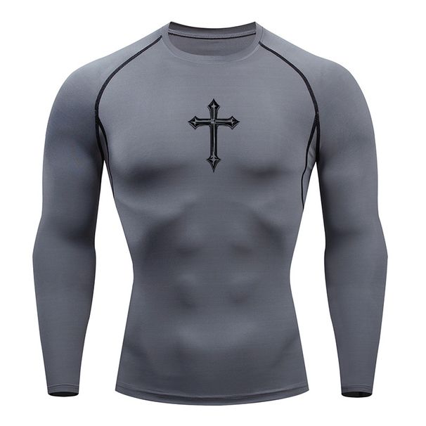 Anime Men's Compression Shirt Fitness Sport Running Tight Gym T-Shirts Athletic Workout Quick Dry Tops Tee Summer_desvips.com
