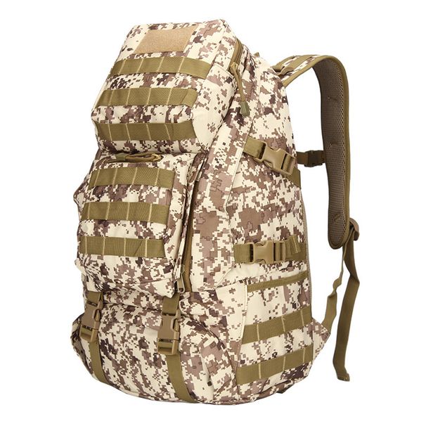 Men's Bags Okali New Mountaineering Outdoor Bag Camouflage Marching Rucksack Large Capacity Military Fan Waterproof Outdoor Backpack Spot_desvips.com