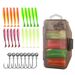 32Pcs/lot Soft Lure Kit Soft T Tail Fishing Lure 7cm 2g Jig Head Hook 3.5cm 5g Fishing Hooks With Fishing Tackle Box Pesca_desvips.com