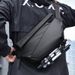 Crossbody Men's Magnetic Buckle Chest Crossbody Messenger Shoulder Functional Motorcycle Riding Bag, Diagonal Backpack_desvips.com