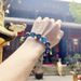 Traditional Chinese blessing incense gray glass bracelets, ensuring peace, transporting blessings, attracting wealth, and clearing negative energy_desvips.com