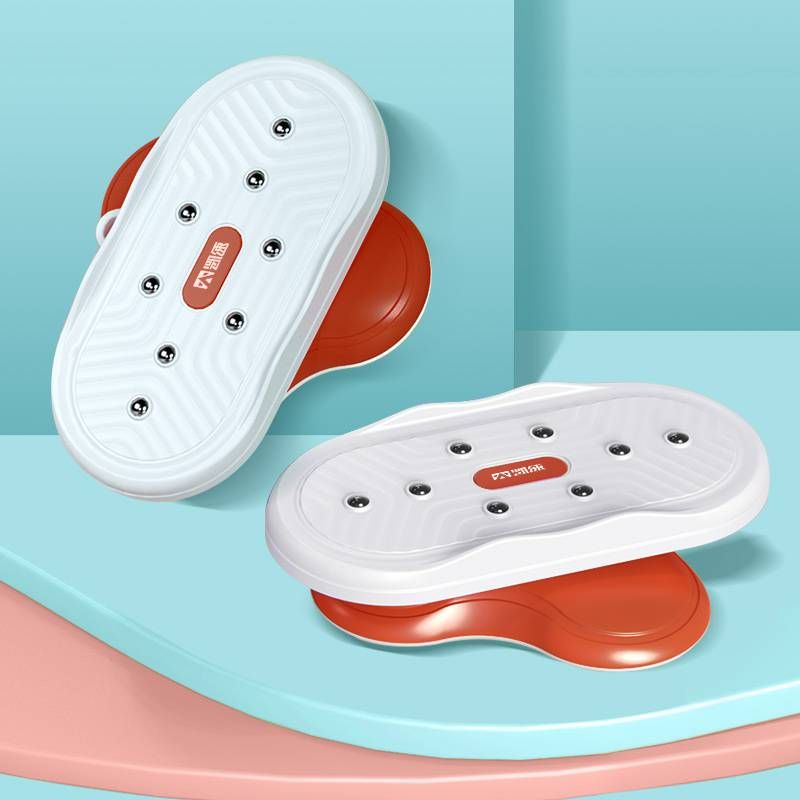 Kaispeed Magnetic Therapy Double Bearing Waist Twisting Disc KA63 Orange And White_desvips.com