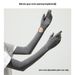 Nylon Ice Silk Long Sun Protection Gloves For Women, UV Protection Sleeves, Summer Long Arm Protectors_desvips.com