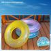 Glitter Inflatable Pool Float Thickened Clear PVC Swim Ring With Sparkling Sequins For Adults Swimming Circle For Beach Pool Parties_desvips.com
