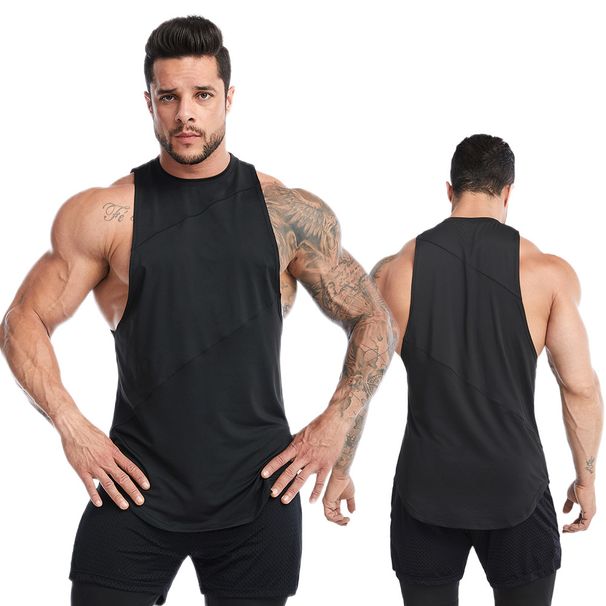 Sports Vest Men's Summer Loose Large Size Fitness Clothing Sweat-sweat Running Basketball Quick-drying Vest_desvips.com