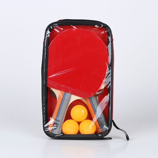 Table Tennis Racket, 2 Rackets, 3 Balls, With Bags, Horizontal Racket Set_desvips.com