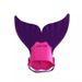Mermaid Single Piece Whale Tail Flippers One-Piece Children's Swimming Training Fins_desvips.com