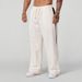 2025 Autumn New Track Men's Loose Casual Wide Leg Trendy Splicing Breathable American Sports Pants_desvips.com