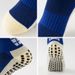 Adult Terry Cloth Sports Socks Men's And Women's Mid Calf Soccer Socks With Adhesive Lining For Sweat Absorption_desvips.com