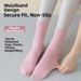 Women's Yoga Socks Mid Calf Non Slip Cotton Sports Fitness Dance Pilates Indoor Floor Socks For Spring And Summer_desvips.com