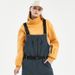 001 Hoodie Windproof Waterproof Snowboard Suit High Neck Ski Shirt Fleece-Lined Unisex Bib Pants Inner Layer_desvips.com