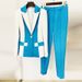 Women's Clothing 2024 new celebrity fashion contrast color matching one button suit skinny pants suit two piece set_desvips.com