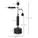 Sacco Boxe Da Terra 4 In 1 Con 2 Speedball, Barra Girevole E Sacco, Altezza Regolabile Da 160-230cm, Nero_desvips.com