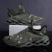 YRZL Sports Breathable Comfortable Jogging For Men Non Slip Outdoor Walking Shoes Mesh Casual Sneakers_desvips.com
