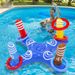 Inflatable Cross Ring Toss Game Water Floating Throwing Hoops For Kids Fun Pool Beach Outdoor Activity Toy For Preschoolers_desvips.com