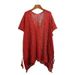 New Summer Women's Pure And Alluring Hollowed-out Tie-waist Knit Top, Loose Fit, Niche Style, Mid-length Hollowed-out Cover-up_desvips.com