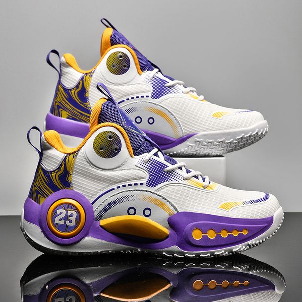 Men’s Shoes mesh basketball shoes men's new style friction sound shock absorption breathable wear resistant practical sports shoes men's_desvips.com