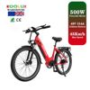 KOOLUX European 26'' Women City Electric Bike 48v 500W Green City Bicycle Electric City Ebike_desvips.com