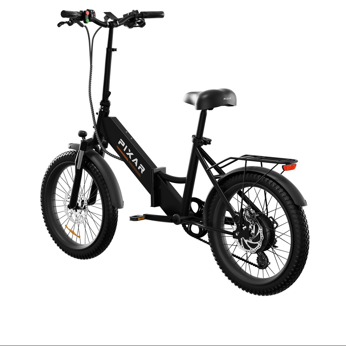 PIXAR Rusher 20" City Electric Bike 250W Motor 36V 12.8Ah Battery_desvips.com