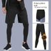 Men's Compression Pants With Built-in Shorts - High Elasticity, Moisture-Wicking, Breathable For Running, Gym, Basketball & Sports_desvips.com