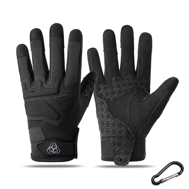 Tactical Men Touchscreen Cycling With Adjustable Wrist Closure Breathable All-Season Outdoor Sports Gloves_desvips.com