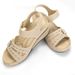 New Women's Slope Heel Magic Buckle Thick Sole Large Mom Sandals_desvips.com